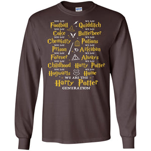 We Are The Harry Potter Generation Movie Fan T-shirt Dark Chocolate S 