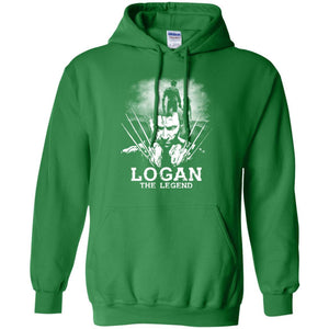 Logan The Legend Wolverine Fan T-shirt Irish Green S 