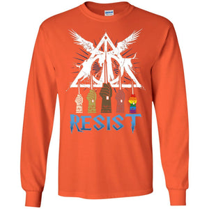 Resist Harry Potter Fan T-shirt Orange S 