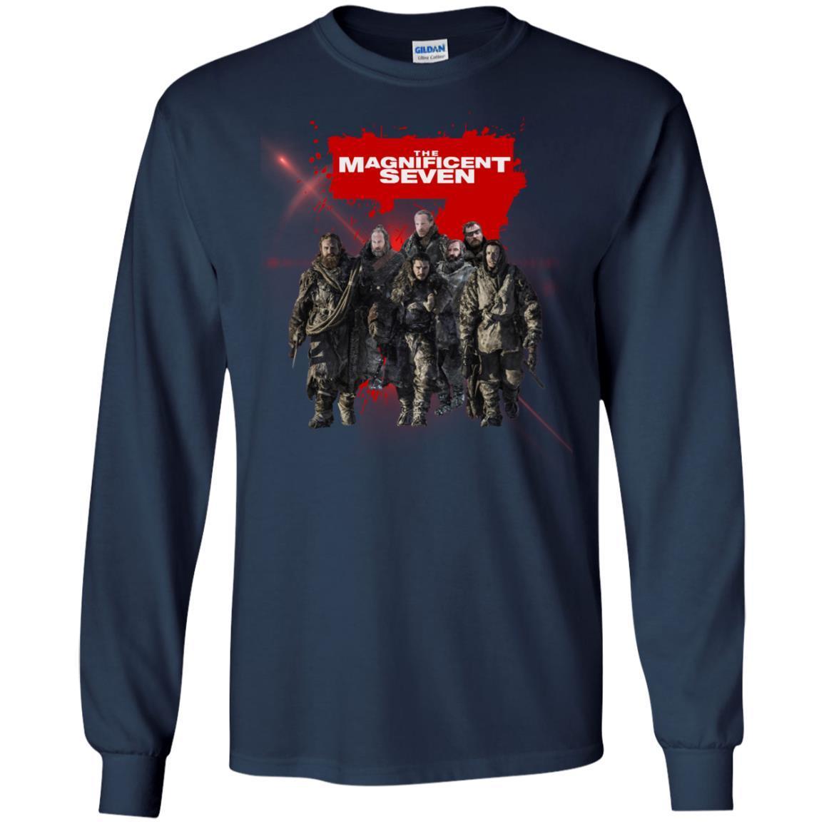 The Magnificent Seven Game Of Thrones Version T-shirt Navy S 