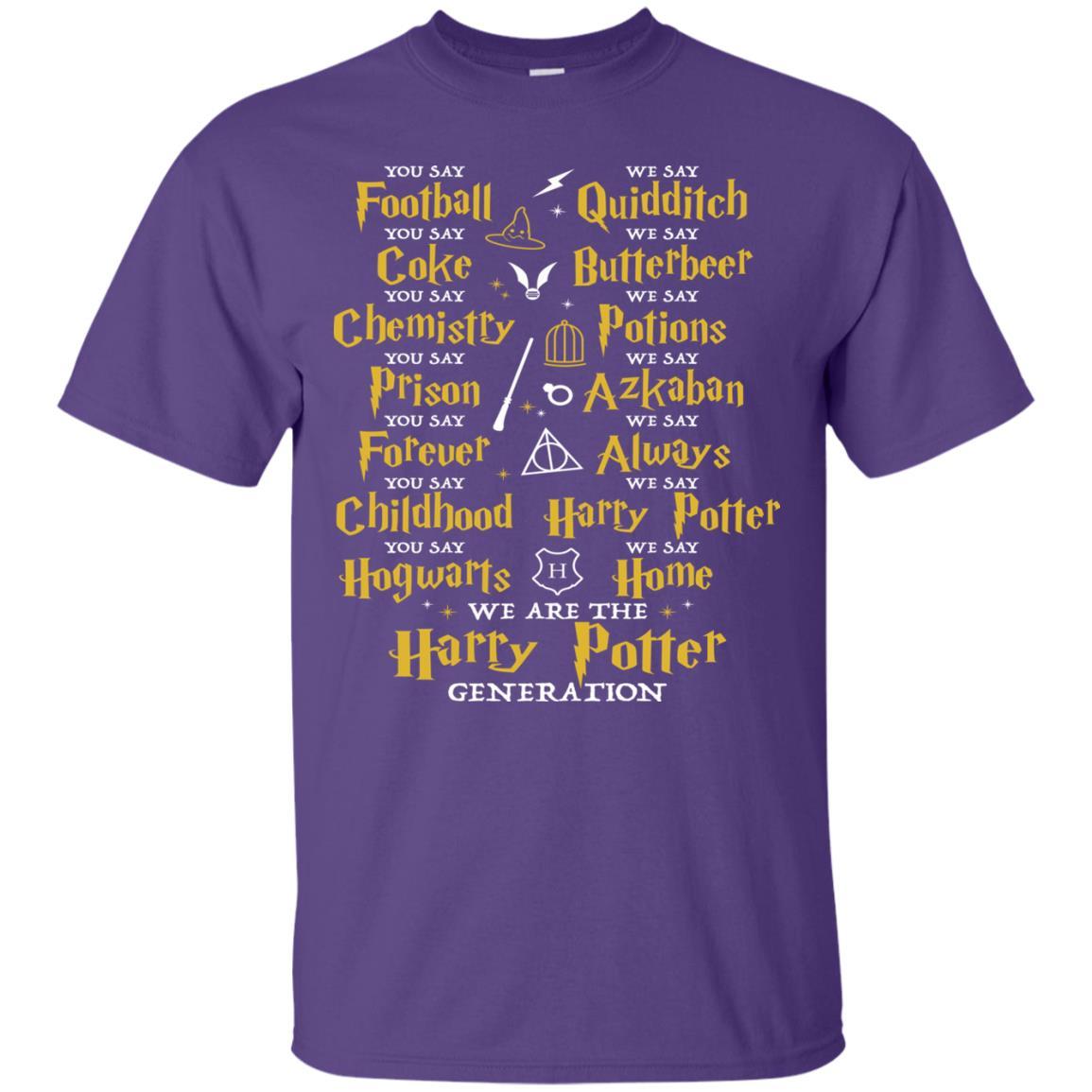 We Are The Harry Potter Generation Movie Fan T-shirt Purple S 
