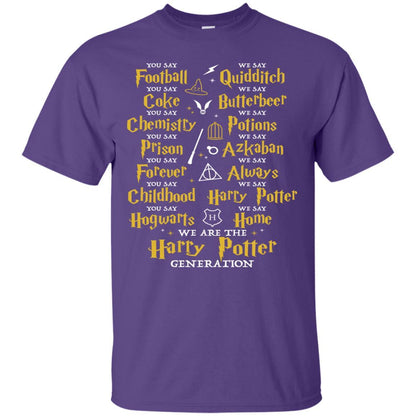 We Are The Harry Potter Generation Movie Fan T-shirt Purple S 