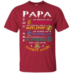 Papa Our  Favorite Wizard Harry Potter Fan T-shirt Cardinal S 
