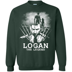Logan The Legend Wolverine Fan T-shirt Forest Green S 