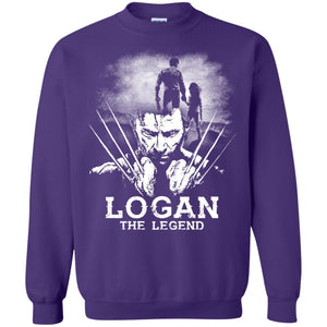 Logan The Legend Wolverine Fan T-shirt Purple S 
