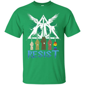 Resist Harry Potter Fan T-shirt Irish Green S 