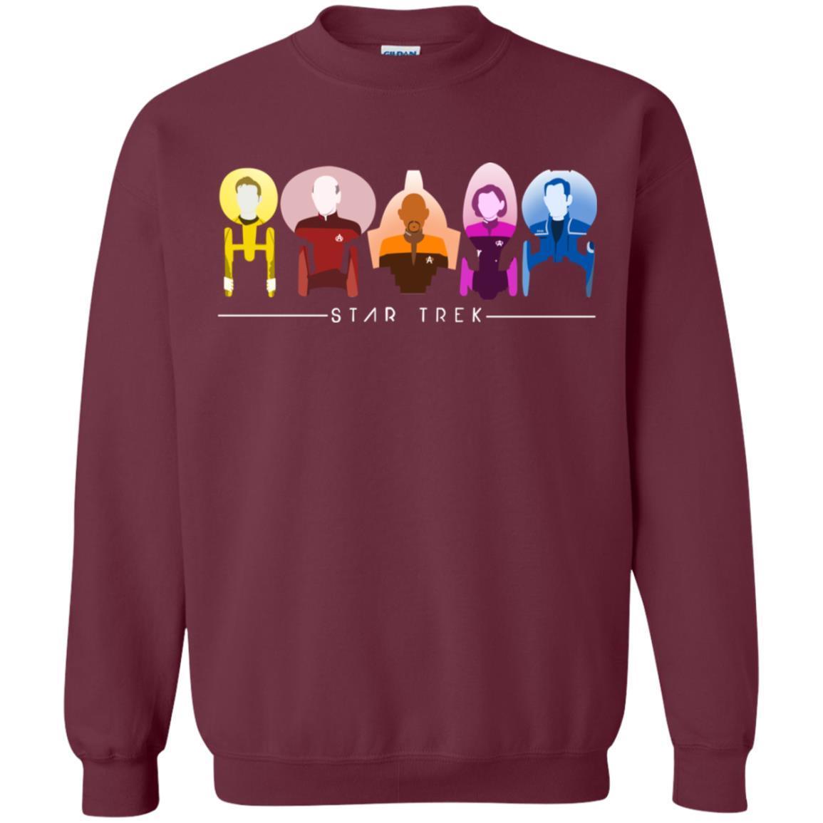 Star Trek Starfleet Captains Shirt Maroon S 