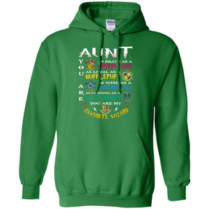 Aunt My Favorite Wizard Harry Potter Fan T-shirt Irish Green S 