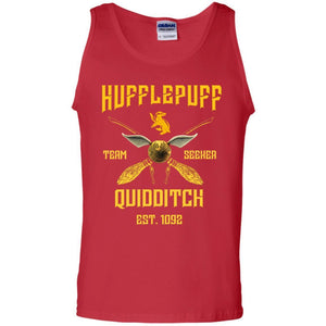 Hufflepuff Quidditch Team Seeker Est 1092 Harry Potter Shirt Red S 