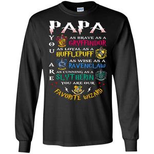 Papa Our  Favorite Wizard Harry Potter Fan T-shirt Black S 