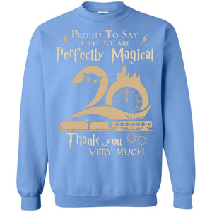 Proud To Say That We Are Perfectly Magical  Thank You Very Much Harry Potter Fan T-shirt Carolina Blue S 