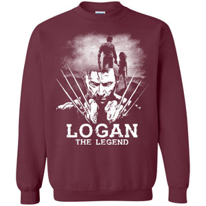 Logan The Legend Wolverine Fan T-shirt Maroon S 