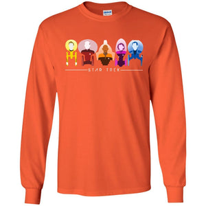 Star Trek Starfleet Captains Shirt Orange S 