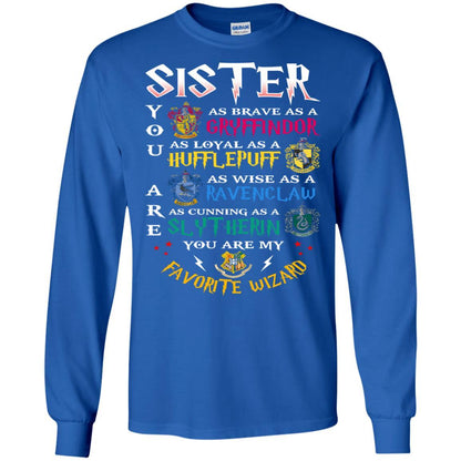 Sister My Favorite Wizard Harry Potter Fan T-shirt Royal S 