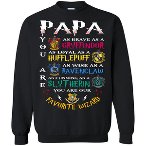 Papa Our  Favorite Wizard Harry Potter Fan T-shirt Black S 