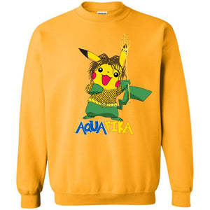 Aquapika Aquaman Piakachu Fan Shirt Gold S 