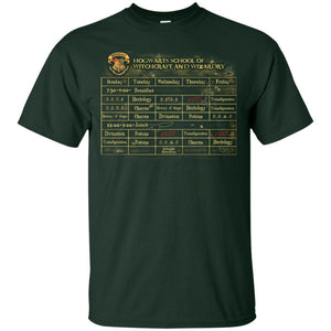 Harry's Schedule Harry Potter Shirt Forest S 