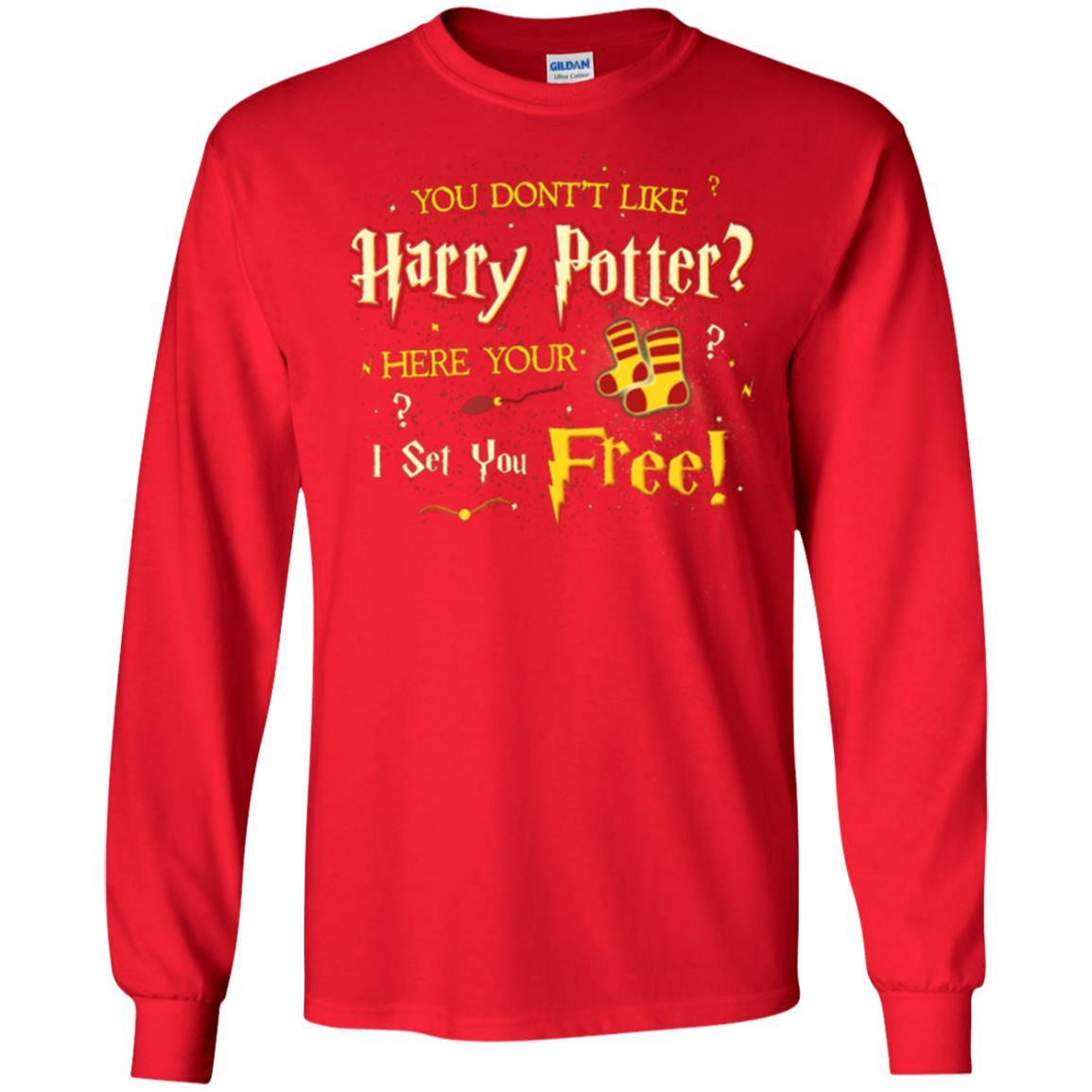 You Don_t Like Harry Potter Here Your I Set You Free Movie T-shirt Red S 