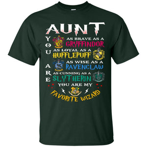 Aunt My Favorite Wizard Harry Potter Fan T-shirt Forest S 