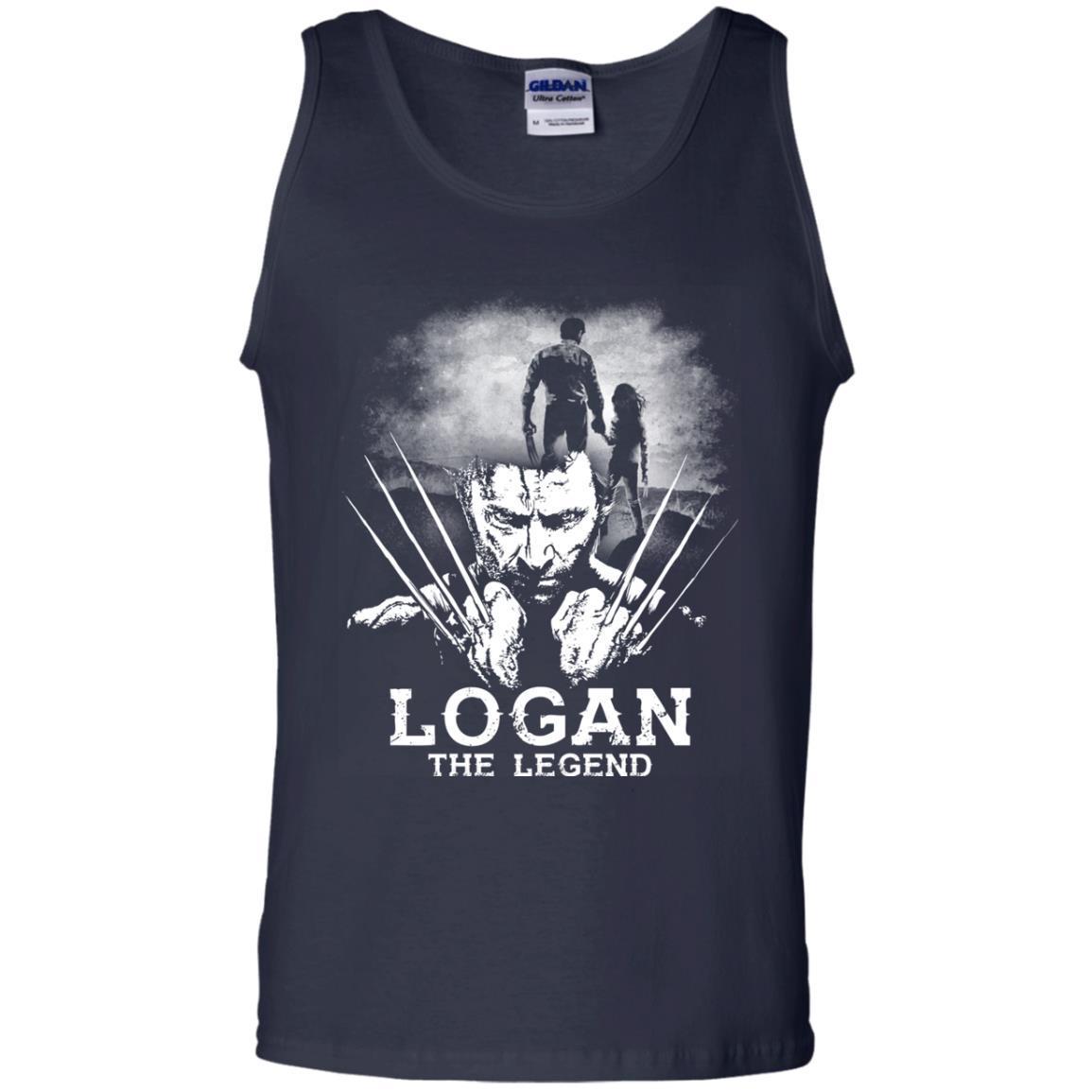 Logan The Legend Wolverine Fan T-shirt Navy S 