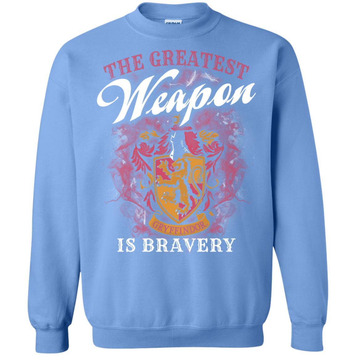 The Greatest Weapon Is Bravery Harry Potter Fan T-shirt Carolina Blue S 