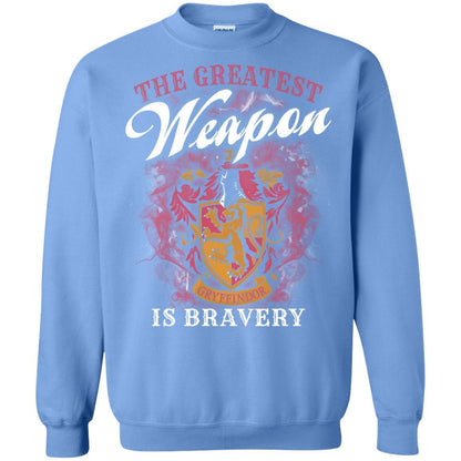 The Greatest Weapon Is Bravery Harry Potter Fan T-shirt Carolina Blue S 