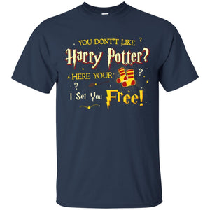 You Don_t Like Harry Potter Here Your I Set You Free Movie T-shirt Navy S 