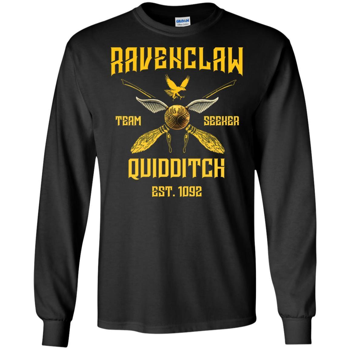 Ravenclaw Quiddith Team Seeker Est 1092 Harry Potter Shirt Black S 