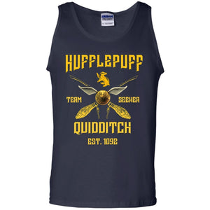 Hufflepuff Quidditch Team Seeker Est 1092 Harry Potter Shirt Navy S 