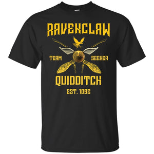 Ravenclaw Quiddith Team Seeker Est 1092 Harry Potter Shirt Black S 