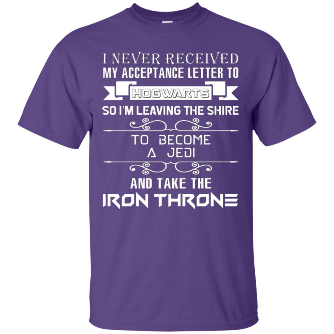 I Never Received My Acceptance Letter To Hogwarts Harry Potter Fan T-shirt Purple S 