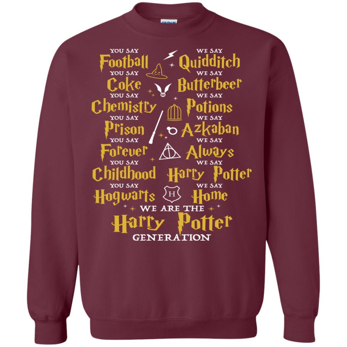 We Are The Harry Potter Generation Movie Fan T-shirt Maroon S 