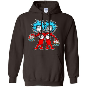 Dr. Seuss Thing 1 Thing 2 Easter Egg T-shirt Dark Chocolate S 