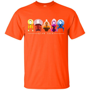 Star Trek Starfleet Captains Shirt Orange S 