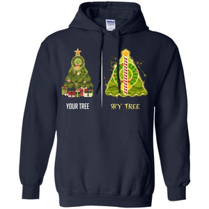 Harry Potter Christmas Tree Shirt Navy S 