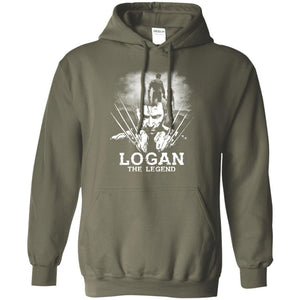 Logan The Legend Wolverine Fan T-shirt Military Green S 
