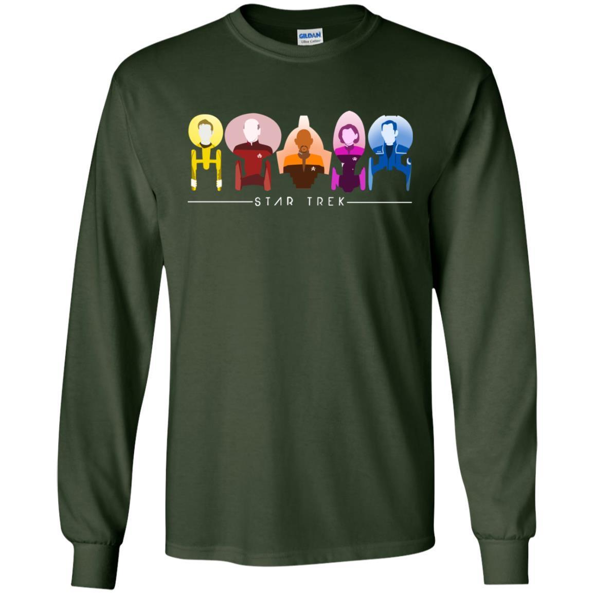 Star Trek Starfleet Captains Shirt Forest Green S 