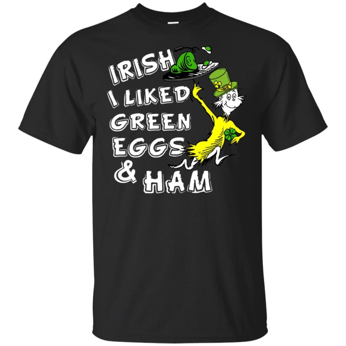 Irish I Liked Green Eggs And Ham T-shirt Black S 