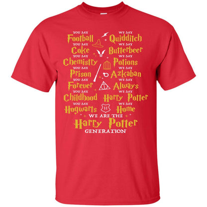 We Are The Harry Potter Generation Movie Fan T-shirt Red S 