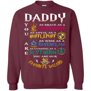 Daddy Our  Favorite Wizard Harry Potter Fan T-shirt Maroon S 