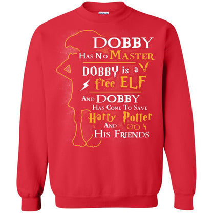 Dobby Has No Master Dobby Is A Free Elf And Dobby Has Come To Save Harry Potter And His Friends Movie Fan T-shirt Red S 