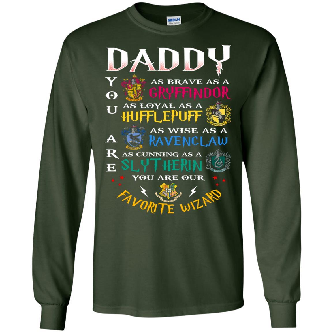 Daddy Our  Favorite Wizard Harry Potter Fan T-shirt Forest Green S 
