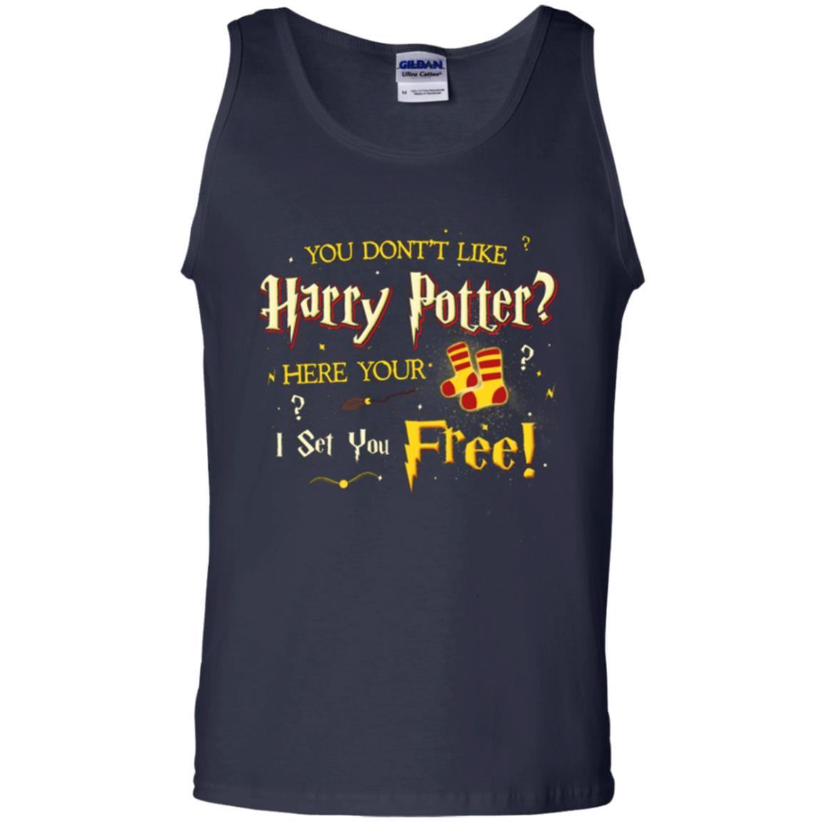 You Don_t Like Harry Potter Here Your I Set You Free Movie T-shirt Navy S 