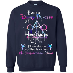 I Am A Disney Pricess At Hogwarts Harry Potter Shirt G180 Gildan Crewneck Pullover Sweatshirt  8 oz. Navy S