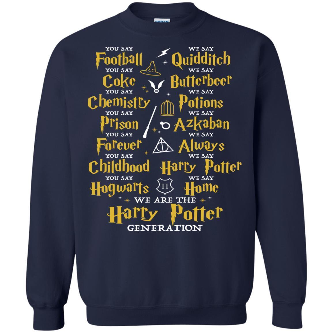 We Are The Harry Potter Generation Movie Fan T-shirt Navy S 