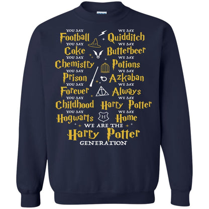 We Are The Harry Potter Generation Movie Fan T-shirt Navy S 