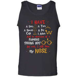 I Have A Diary, A Tiara, A Special Cup, A Pet I Adore And An Obsession Of A Famous Young Boy Harry Potter Fan T-shirt Black S 