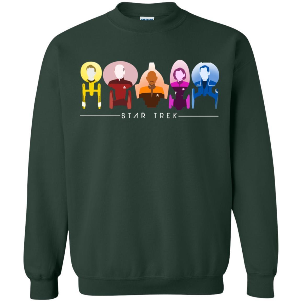 Star Trek Starfleet Captains Shirt Forest Green S 