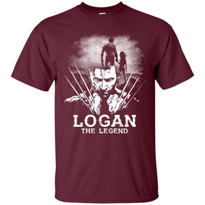 Logan The Legend Wolverine Fan T-shirt Maroon S 