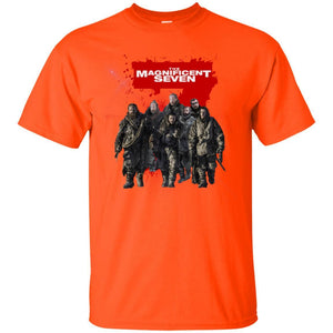 The Magnificent Seven Game Of Thrones Version T-shirt Orange S 